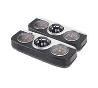 AKOOSY 2pcs Multi Functional Car Dashboard Ball Compass with Direction Temperature Humidity Indicator Material Decorative Auto Accessory for Truck Boat Use