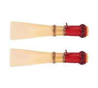 AKOOSY 2pcs Natural Bassoon Reeds Bassoon Accessories Compact Reed for Students Wind Instrument Playing Tool for Beginner Musicians