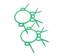 AKOOSY 2pcs Plastic Calf Weaning Nose Rings Farm Livestock Weaner Tool for Cattle and Goats, Animal Husbandry Equipment Bull Nose Rings for Calves