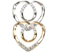 AKOOSY 2Pcs Scarf Ring Clip T Shirt Buckle Holder for Women Premium Alloy Silk Scarf and Shirt Fastener with Smooth Surface Double Use Accessory for Weddings Parties Daily Wear