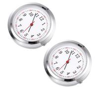 AKOOSY 2pcs Silver Glass Fob Watch Nursing Quartz Pocket Watch Dial with Intuitive Display Convenient to Carry for Manual DIY and Make Your Favorite Pocket Style