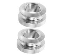 AKOOSY 2pcs Silver Thread Guitar Endpin Caps Acoustic Pickup Tail Pin Buttons Replacement for Strap Locks Easy Install Durable Guitar Accessories