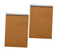AKOOSY 2pcs Spiral Sketchbooks Lightweight Flip Top Notepads for Drawing Writing Journaling Paper Pads for School Office Travel Students and Artists