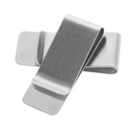 AKOOSY 2pcs Stainless Steel Money Clip Durable Wallet Alternative for Men Women Secure Cash Holder Lightweight Clips for Bank Cards and Credit Cards