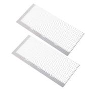 AKOOSY 2pcs Stainless Steel Rhinestone Painting Rulers with 1020 Hole Mesh, Precise Positioning Drawing Tools for Embroidery Mesh Creations and Rhinestone Painting Projects