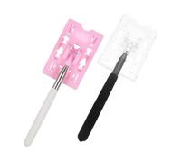 AKOOSY 2pcs Telescopic Car Payment Card Holders for Parking Garage Safe Retractable Card Toll Sticks Transparent and Pink Parking Sign Accessories for Residential and Commercial Use