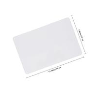 AKOOSY 2pcs Tinplate Blank Signs Sublimation Metal Signs Blanks with Pre-drilled Holes Silver Iron Sheet Metal for DIY Shop Easy to Mount on Walls