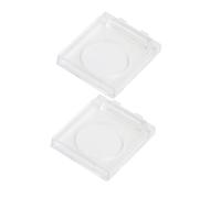 AKOOSY 2pcs Transparent Plastic Power Button Cover with Flip Design for Tracing Light Boards Accidental Touch Protector for LED Art Light Switch Guard Compatible with Drawing and Sketch