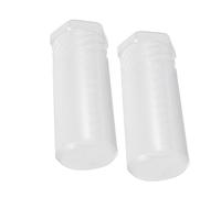 AKOOSY 2pcs Transparent Plastic Shave Brush Cases Portable Travel Holders with Twist Open Design Adjustable Height Compact Lightweight Storage for Shaving Brushes