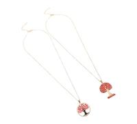 AKOOSY 2pcs Tree of Life Necklace for Women Hollow Copper Pendant with Stylish Cutout Design Statement Jewelry for Party and Daily Wear Elegant Choker Suitable for Casual and Formal