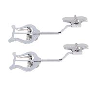 AKOOSY 2pcs Trombone Music Clips Silver Instrument Accessories Stable Music Note Holders for Musicians and Marching Bands