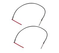 AKOOSY 2pcs Under Saddle Ukulele Pickup System with High Sensitivity Piezo Transducer and Jack Red Head Design Acoustic Guitar Replacement Part for Live Performance and Rehearsal