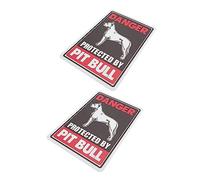 AKOOSY 2Pcs Vintage Garden Warning Sign Frameless Wall Art for Security Retro Decorative Plaques with Pre Drilled for Easy Outdoor Installation Sturdy and Weather Resistant Dog Warning