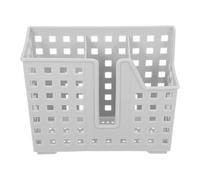 AKOOSY 2pcs Wall Mounted Chopstick Storage Basket Silverware Organizer with Perforated Drainage for Rapid Drying Multipurpose Utensil Holder for Kitchen Countertop Space-saving Flatware