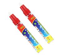 AKOOSY 2Pcs Water Doodle Pens for Creative Handwriting Painting Supplies with Plastic Large Tips Watercolor Drawing Brushes for Preschool and Beginner Artists