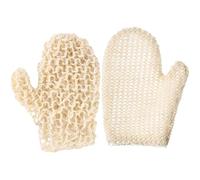 AKOOSY 2pcs Whole Sisal Hemp Bath Mitts Soft Exfoliating Gloves Create Rich Thick Foam Body Scrub Mitts for Shower and Massage Unisex Adult Bathing Accessories