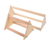 AKOOSY 2pcs Wooden Chicken Perch Stand for Brooder, Chick Training Perches for Baby Chicks, Natural Wood Roosting Bars for Coop Enrichment and Activity Stimulation