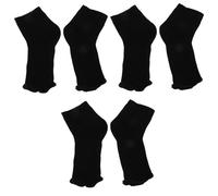 AKOOSY 3 Pairs Black UV Shield Socks for Gel Nail Curing Lamp, Foot Cover with Universal Fit Design and Flat Mouth Shape, for Nail Art Sessions and Pedicure Protection