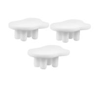 AKOOSY 3 Pcs Scale Dollhouse Mini Tea Table White Miniature Furniture for DIY Model Enthusiasts Creative Roleplaying Decor for Dollhouse Living
