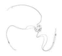 AKOOSY 3-Piece Heart Friendship Necklace Set for Women Alloy Pendant Jewelry Celestial Charms for Best Friends and Sisters