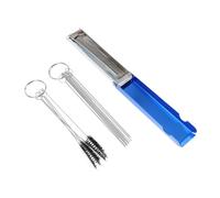 AKOOSY 3 Sets Cleaner Cleaning Needles and Brushes Kit for Motorcycle ATV, Precision Jet Cleaning Tool Set for Engine Maintenance