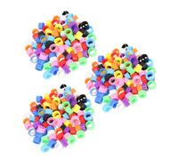 AKOOSY 300pcs Pigeon Leg Bands 8mm Plastic Clip-on Foot Rings with Secure Locking Mechanism for Homing Pigeons and Extended Outdoor Use in Bird Racing Competitions Random Color