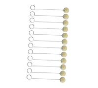 AKOOSY 30pcs Natural Wool Balls Brush for Leather Dyeing Durable Wool Daubers for Even Stain Application Leather Crafts Soft and Practical DIY Tool for Detailed Embossing and Edge Fixing