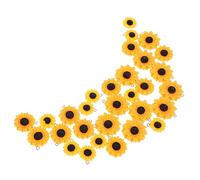 AKOOSY 30Pcs Resin Flower Charms Mini Sunflower Pendants for Jewelry Making DIY Bracelet Necklace Earring Keychain Craft Supplies Small Medium Large
