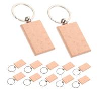 AKOOSY 30Pcs Wood Chip Keychain Blanks DIY Lettering Wooden Keyring Pendants for Crafting Personalised Decor Premium Beech Material Unfinished Keychain Supplies for Creative Projects