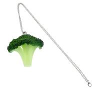 AKOOSY 3D Realistic Broccoli Necklace Pendant Simple Vegetable Jewelry for Women Trendy Drop Necklaces for Teens and Adults for Special Occasions