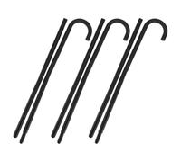 AKOOSY 3Pcs Black Cosplay Cane Props Set, Four-Section Plastic Party Canes for Stage Performance, Wizard and Themed Event Decorative Walking Sticks