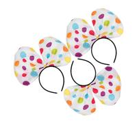 AKOOSY 3PCS Colorful Dot Clown Hairbands Soft Elastic Headbands for Adults Comfortable Halloween Party Festival Cosplay Accessories and Flexible Design