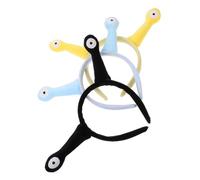AKOOSY 3pcs Plush Snail Eyes Headband Cute Cartoon Hair Hoop Soft Lightweight Hair Accessory for Women Halloween Christmas Party Cosplay