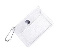 AKOOSY 3Pcs Transparent PVC Mini Coin Purse Simple Card Wallet for Women and Fashionable Bag Pack for Cards and and Holidays