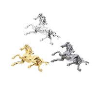AKOOSY 3pcs Vintage Metal Horse Brooch Retro Zodiac Lapel Pins Symbolizing Strength and Success Elegant Enamel Animal Badges for Women Men Backpacks Clothing Hats Stylish Chinese Festival