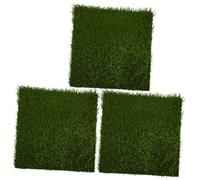 AKOOSY 3Pcs Washable Artificial Grass Chicken Nesting Pads Reusable Hen Nest Box Mats Soft Thick Turf Carpet for Poultry Coop Egg Protection and Easy Cleaning