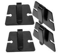 AKOOSY 4pcs Car Mic Holder Microphone Hook Clips for Mobile Radio Ic-2720h Ic-2820ht M241 Dr635 Speakers with Mounting Hooks, Radio Accessories for Vehicle Use