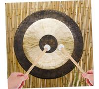 AKOOSY 4pcs Chinese Gong Mallets Drum Stick Set with Wood and Cotton Linen for Improved Performance and Convenience, for Percussion Instrument Replacement and Backup Random Color