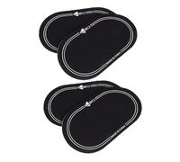 AKOOSY 4pcs Double Pedal Drumhead Protector Stickers Patch for Bass Drum and Drum Kits Stability Prolongs Drumhead Life Versatile Mute Pad for Various Drumming Styles