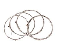 AKOOSY 4pcs Electric Bass Strings Replacement for Bass Instruments Durable Nickel Alloy Coated Strings for Sound Suitable for All Skill Levels Lightweight and Compact Design