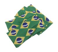 AKOOSY 4pcs Hair Bandanas Scarf National Flag Headbands Sweat Absorbing Comfortable Fit Polyester Elastic Material Patriotic Soccer Design Green for Sports and Occasion