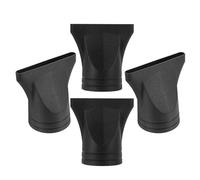 AKOOSY 4pcs Hair Dryer Nozzle Attachments Set 4 Black Plastic Concentrators Suitable for 1.57-1.88 Inch Nozzle Easy to Install Versatile for Hair Dryer