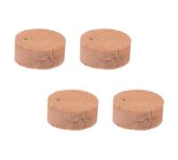 AKOOSY 4pcs Khaki Trombone Cork Key Pads Replacement Water Key Mats Made from Sturdy Cork Material, Easy to Store and Portable Music Accessories for Beginners