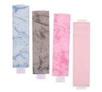 AKOOSY 4pcs Multi-Color Pu Single-Layer Pen Pouch Set, Pocket Protectors for Nurses and Doctors, Small Pencil Holder Organizer for Clinical and Use