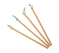 AKOOSY 4pcs Natural Bamboo Calligraphy Brush Handle Kit Caliber Lightweight Pen Holder for Traditional Writing Painting Art Projects Suitable for Beginners and Experts