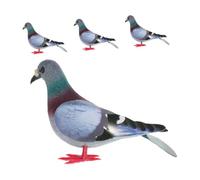 AKOOSY 4pcs Realistic Foam Pigeon Model Lightweight Artificial Birds Garden Home Miniature Ornament Decorative Figurines for Indoor Outdoor Display