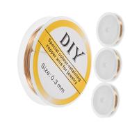 AKOOSY 4pcs Soft Copper Wire for Jewelry Making Easy Bend Beading Wire for DIY Crafting Versatile Tarnish-resistant Shaping for Wrapping and Sculpting Projects