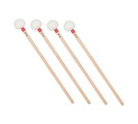 AKOOSY 4pcs Timpani Sticks Felt Drum Beater Xylophone Mallets Professional Drum Mallets Timpani Drumstick Accessories Maple Beige