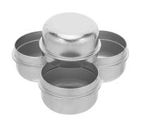 AKOOSY 4pcs Trailer Wheel Hub Cover Trailer Axle Dust Caps Silver Galvanized Iron Precision Fit Strong Compatibility Rv Longdistance Towing Outdoor Adventures