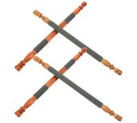 AKOOSY 4pcs Wood Grinding Perches for Parrots Rough Surface Claw Care Sticks Suitable for Cockatiels and Conures in Bird Cages